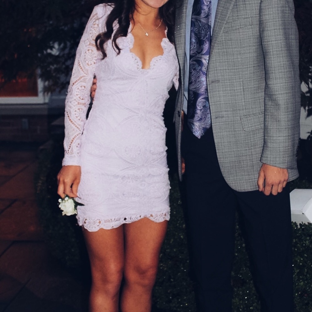 Missguided lace bodycon dress